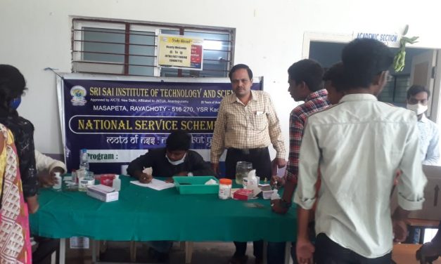 Blood group testing program is organized by NSS unit @SSITS
