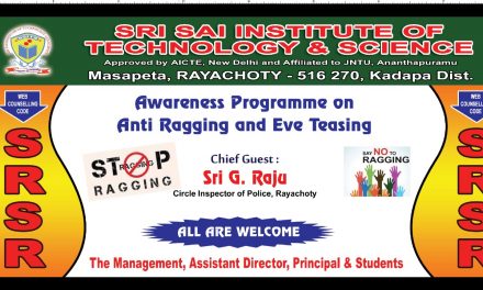 Conducted an awareness program on anti ragging in the campus